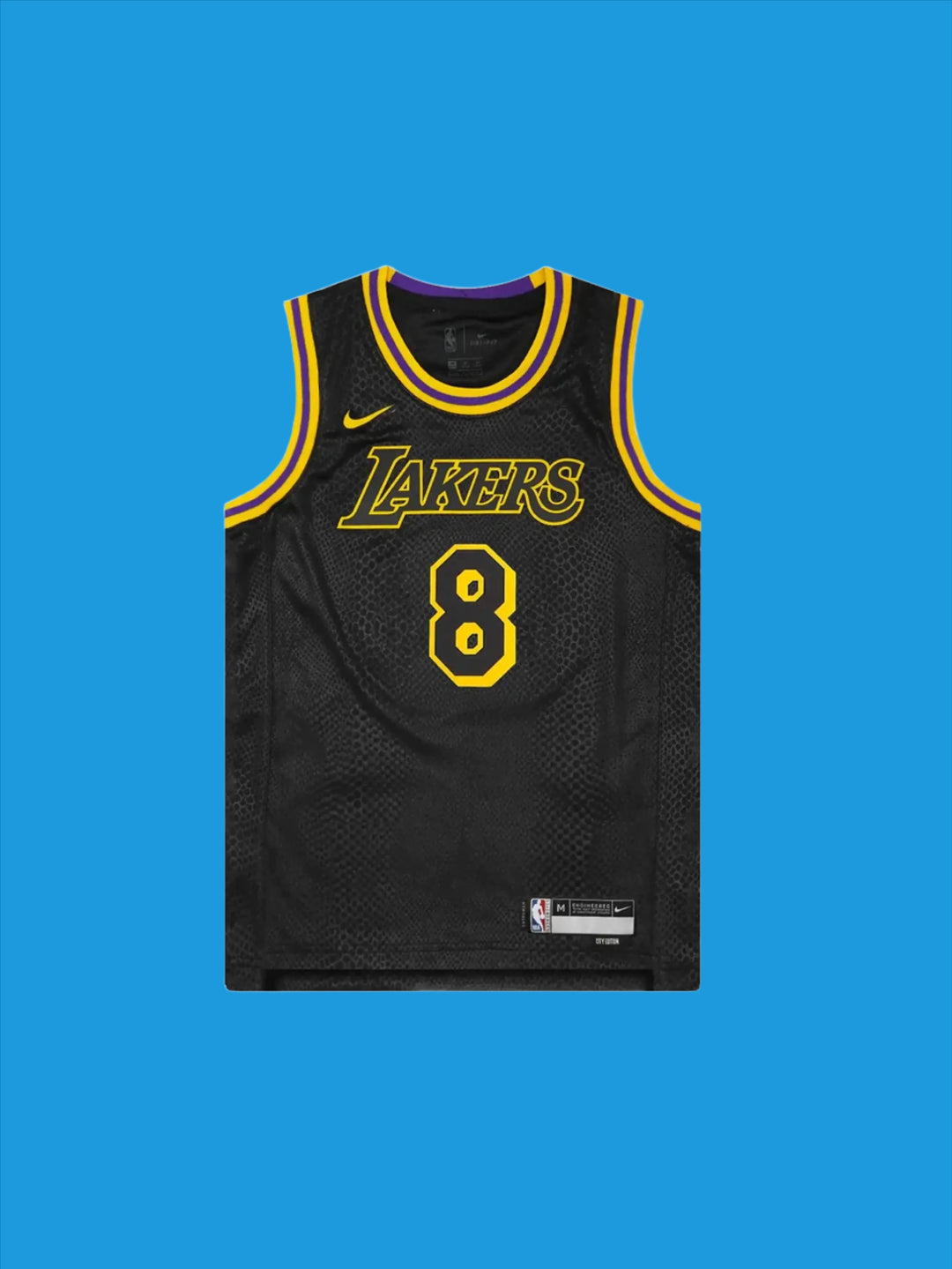 Nike Kobe Mamba Mentality Los Angeles Lakers City Edition Swingman Jersey (FW23) Black in Auckland, New Zealand - Shop name