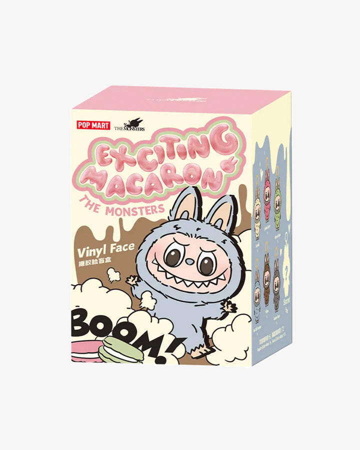 Pop Mart Labubu The Monsters Tasty Macarons Vinyl Plush Pendant Single Blind Box