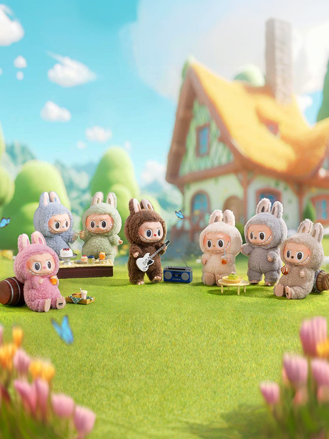 Pop Mart Labubu The Monsters Tasty Macarons Vinyl Plush Pendant Single Blind Box