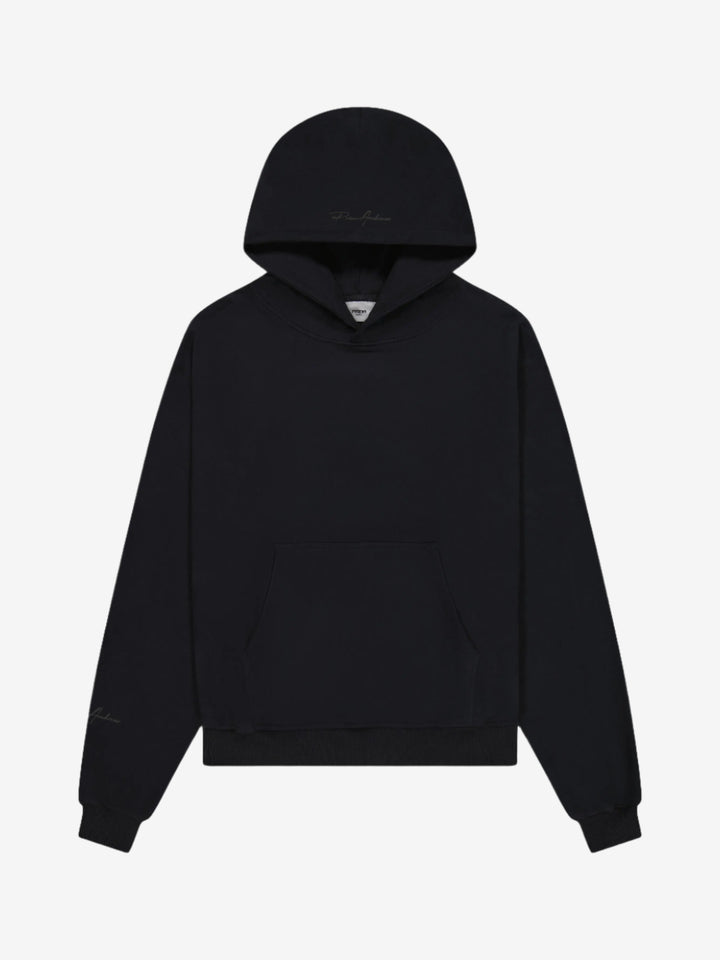 Prior Black Collection Embroidery Logo Oversized Hoodie Onyx in Auckland, New Zealand - Shop name