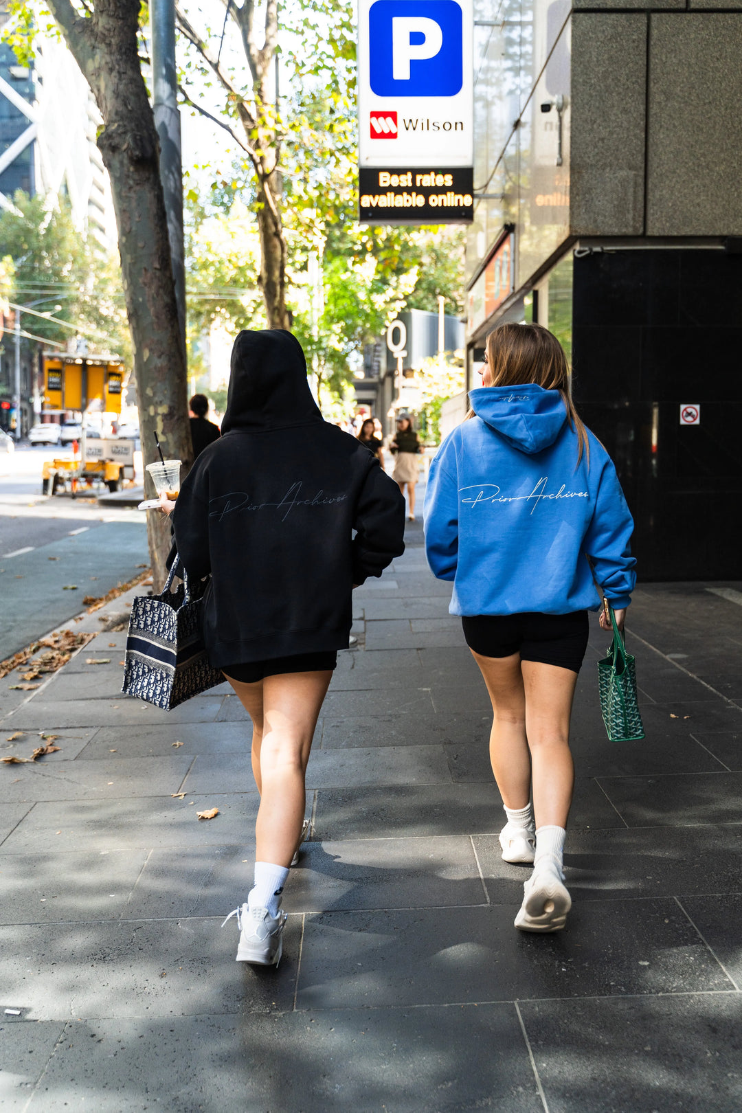 Prior Black Collection Embroidery Logo Oversized Hoodie Onyx in Auckland, New Zealand - Shop name