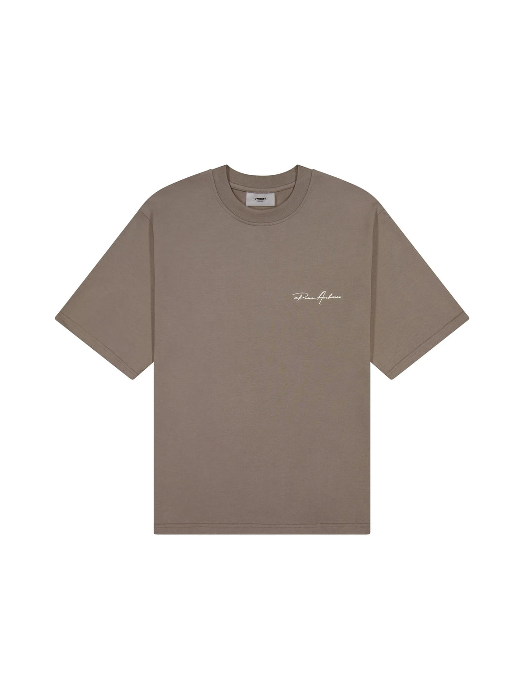 Prior Embroidery Logo Oversized T-shirt Clay Brown in Auckland, New Zealand - Shop name