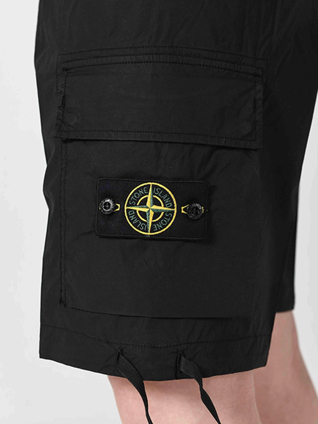 Stone Island Bermuda Cargo Shorts Black Prior