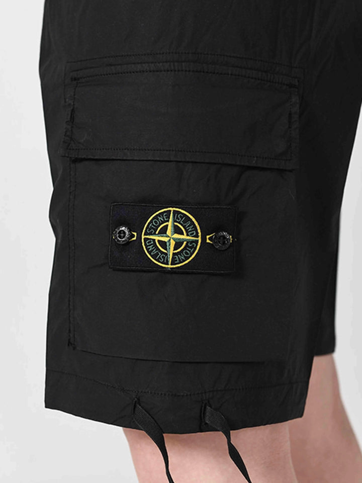 Stone Island Bermuda Cargo Shorts Black Prior