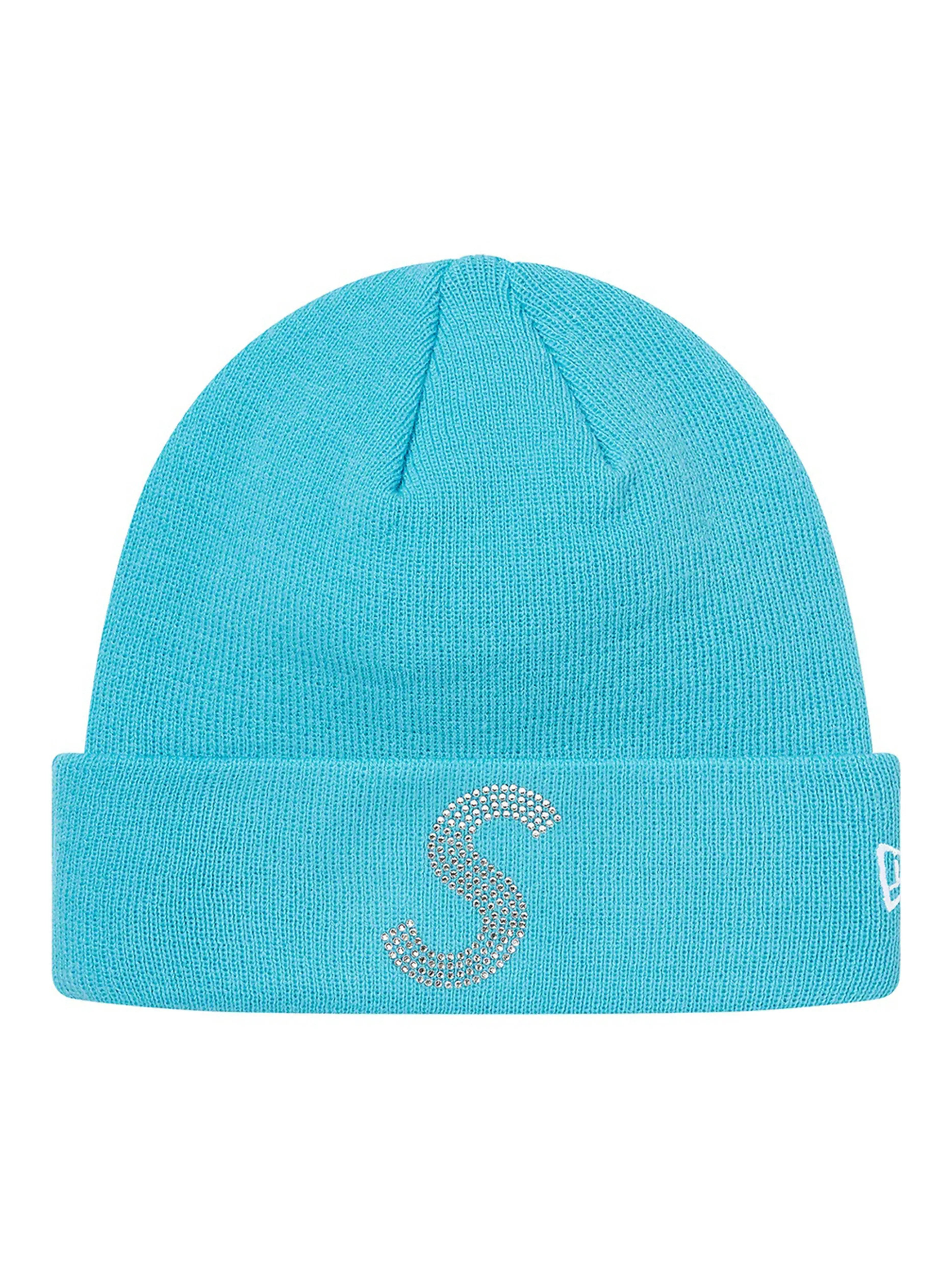 SUPREME NEW ERA SWAROVSKI S LOGO BEANIE