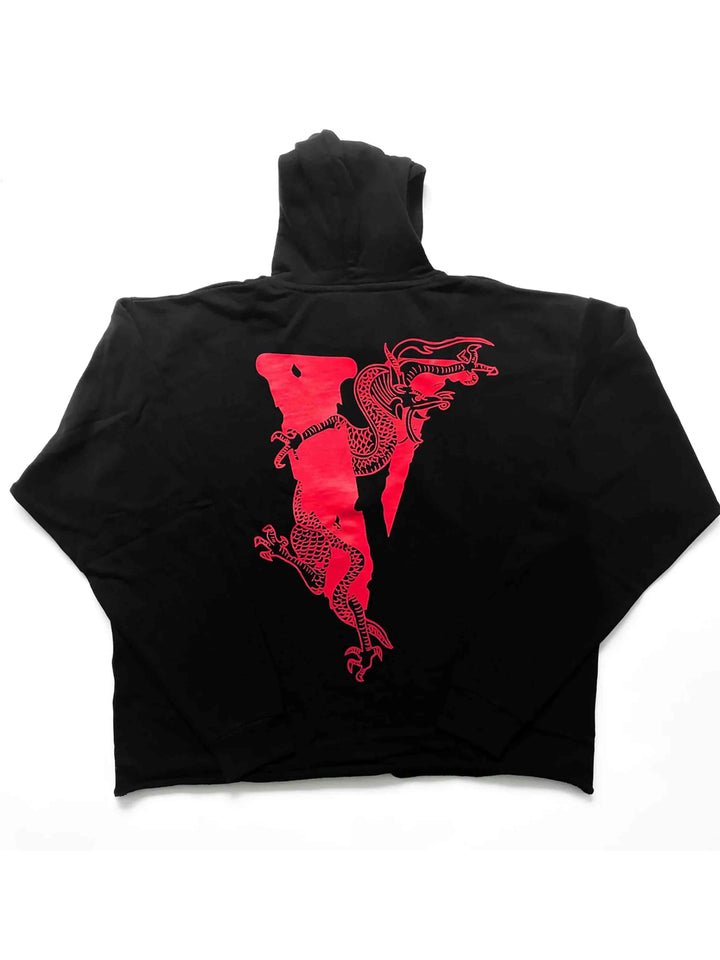 Vlone x Clot Dragon Hoodie Black Prior