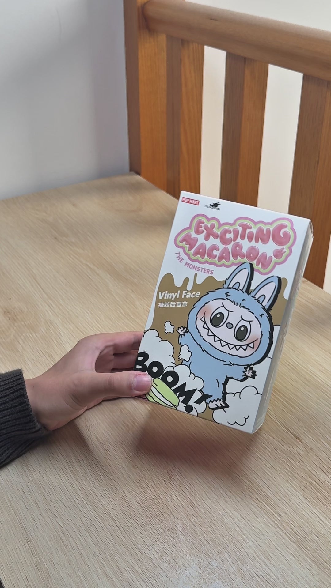 Pop Mart Labubu The Monsters Tasty Macarons Vinyl Plush Pendant Single Blind Box