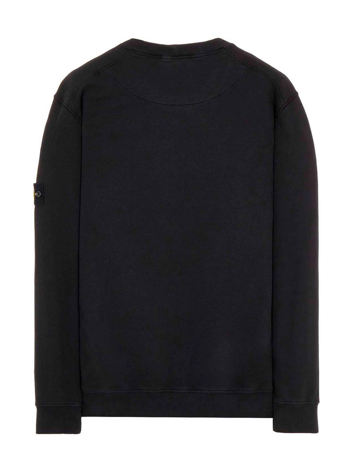 Stone Island Garment Dyed Crew Sweatshirt Black Prior