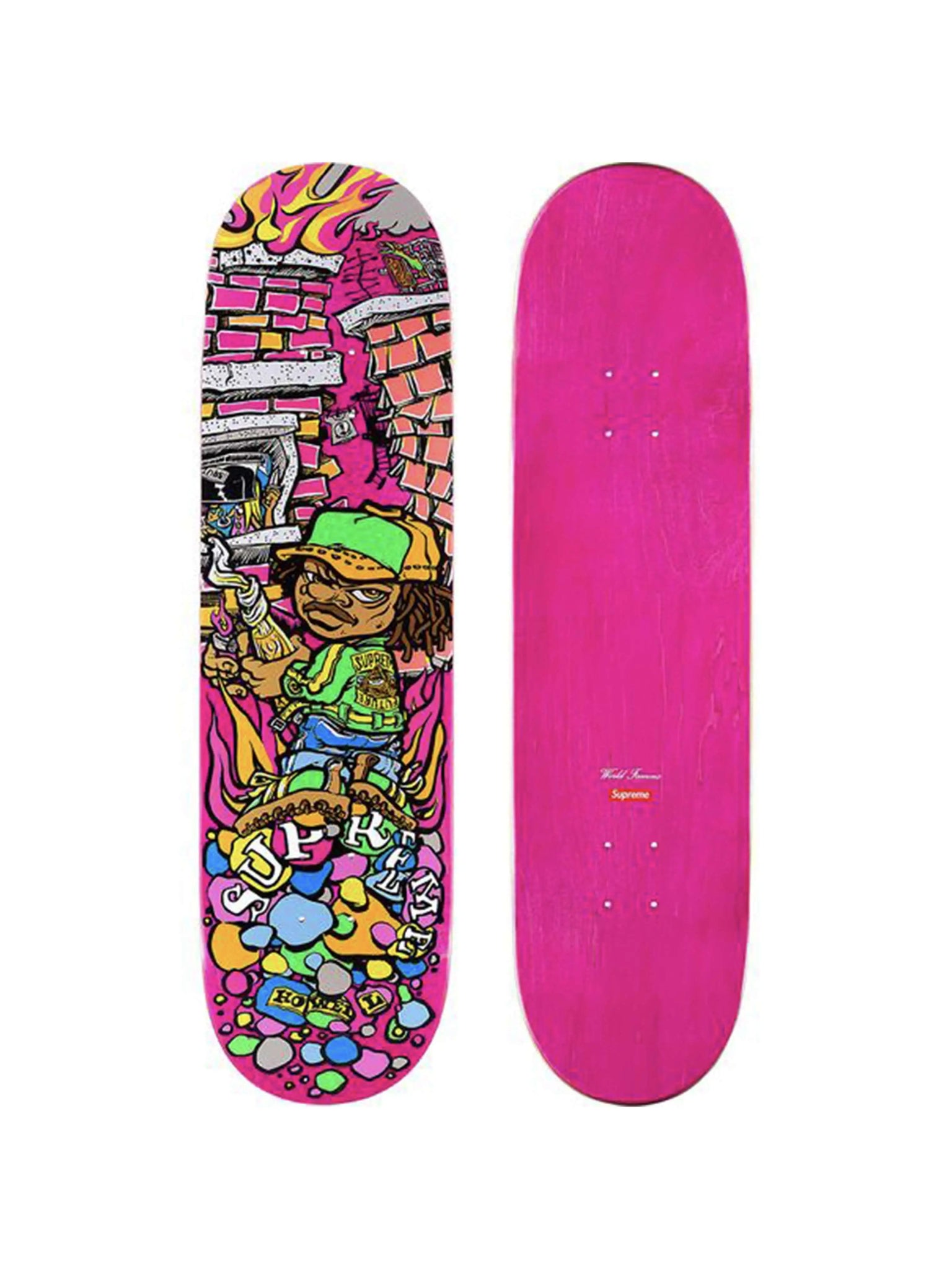 Supreme Molotov Kid Skateboard Pink 8.375" Supreme