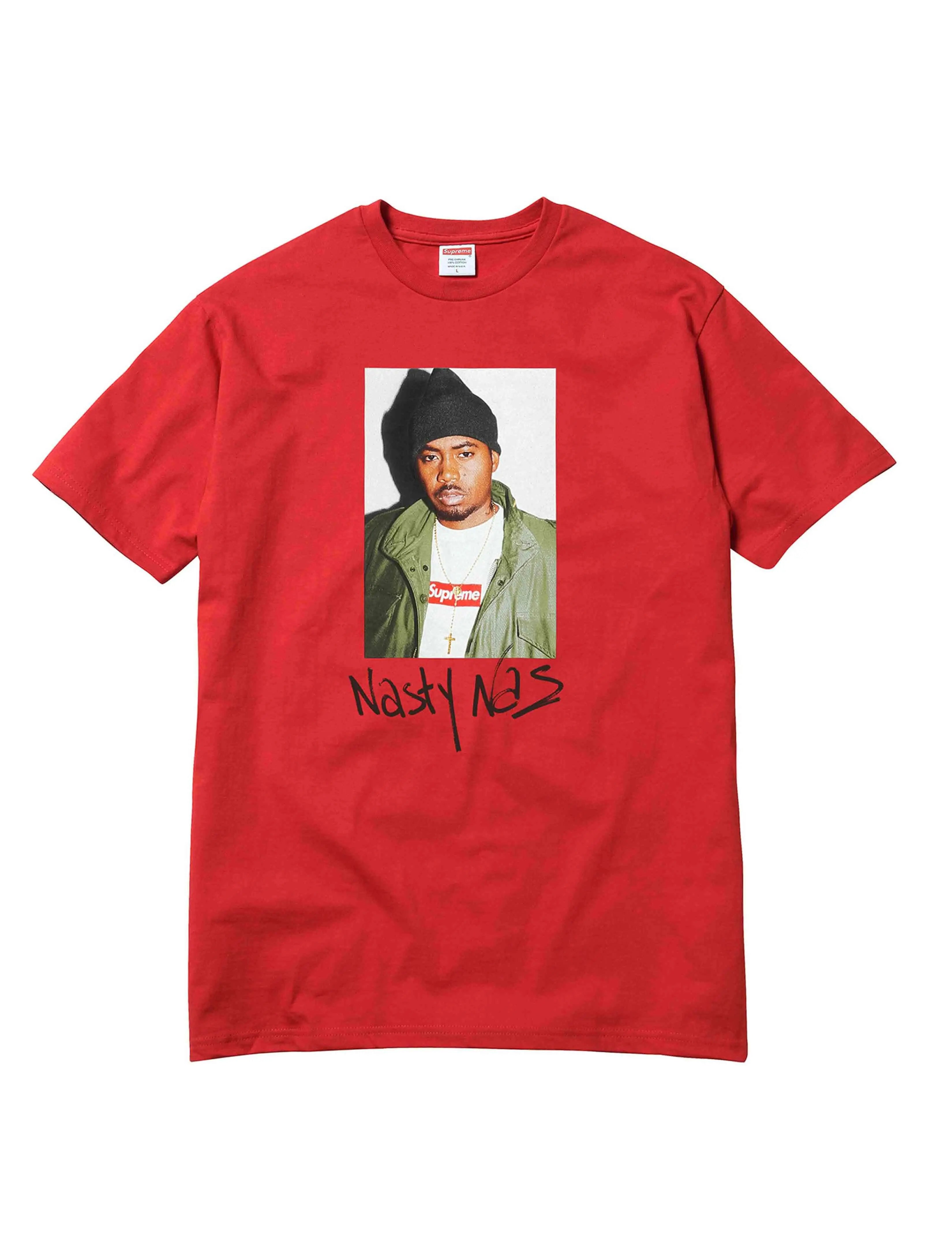 Supreme Nas Tee Red FW17 Streetwear Auckland New Zealand Shop Prior