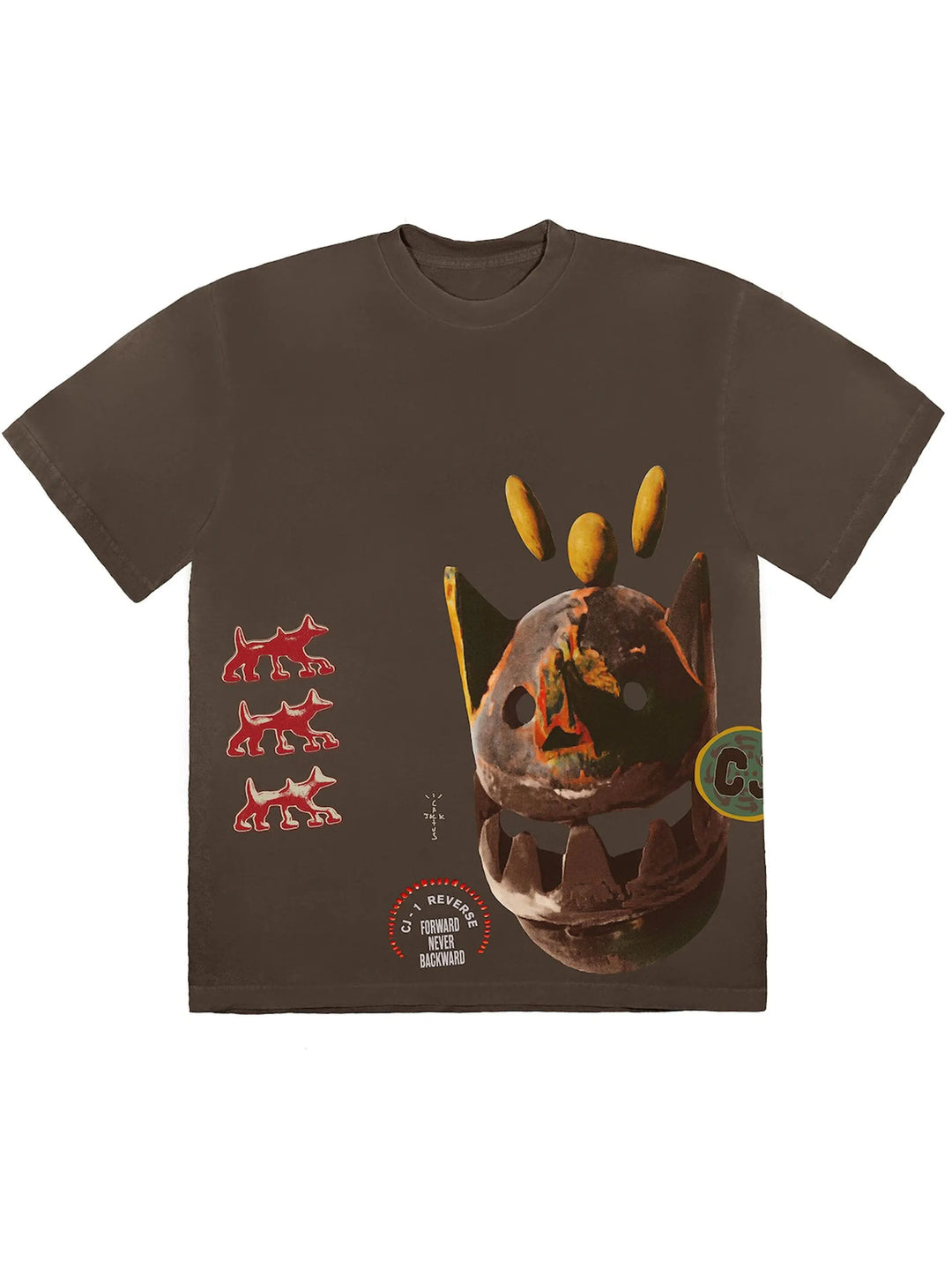 Travis Scott Never Backward Tee Brown Prior