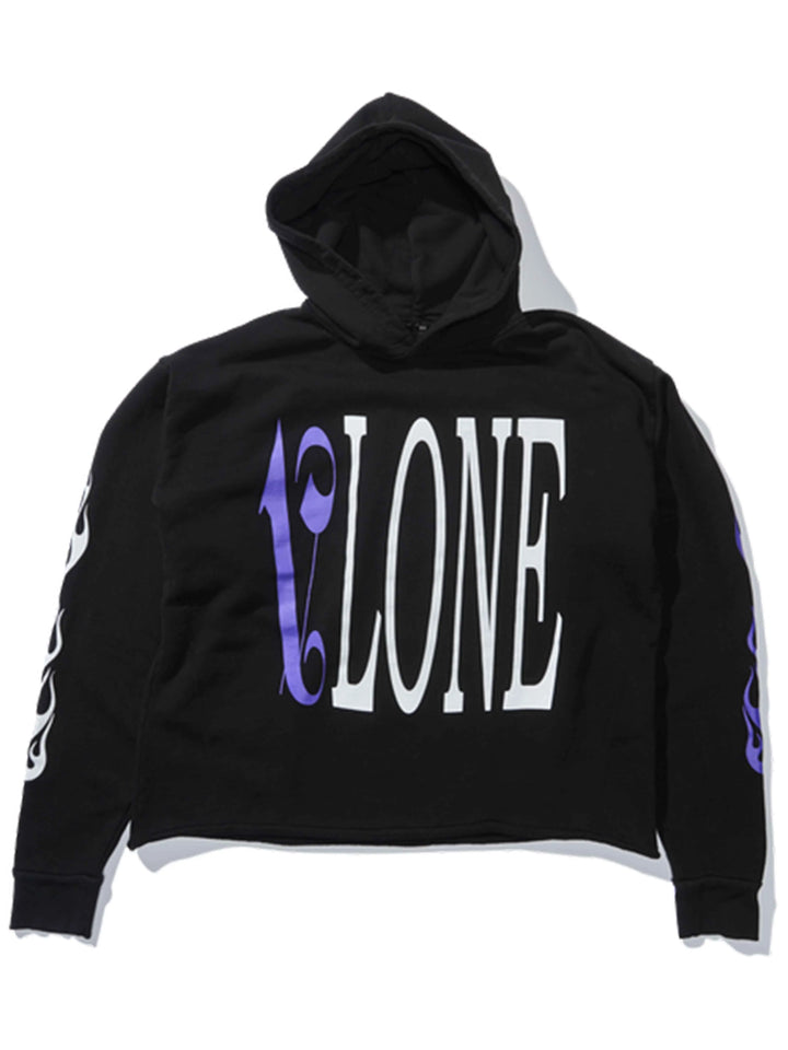Vlone Palm Angels Hoodie Black/Purple Prior