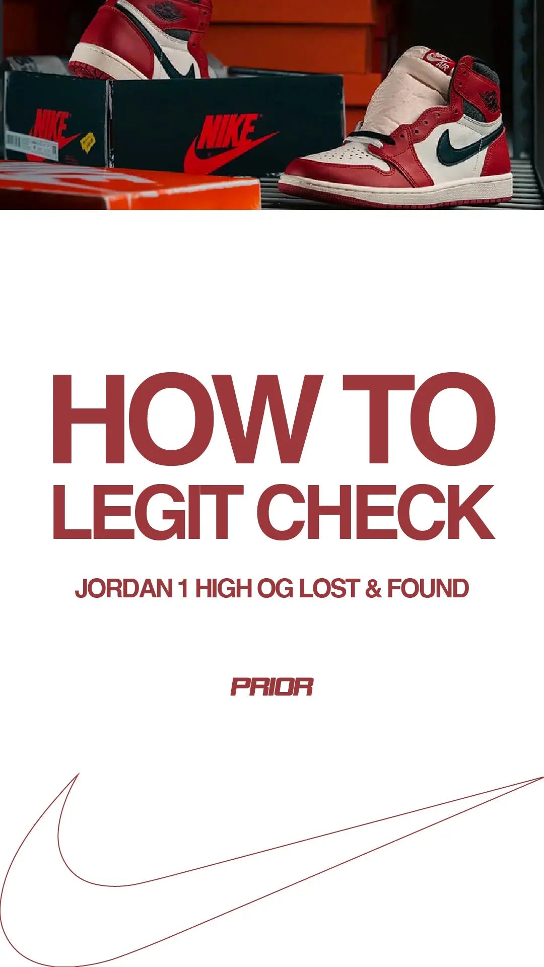 How to Legit Check Nike Air Jordan 1 High OG Chicago Lost and Found