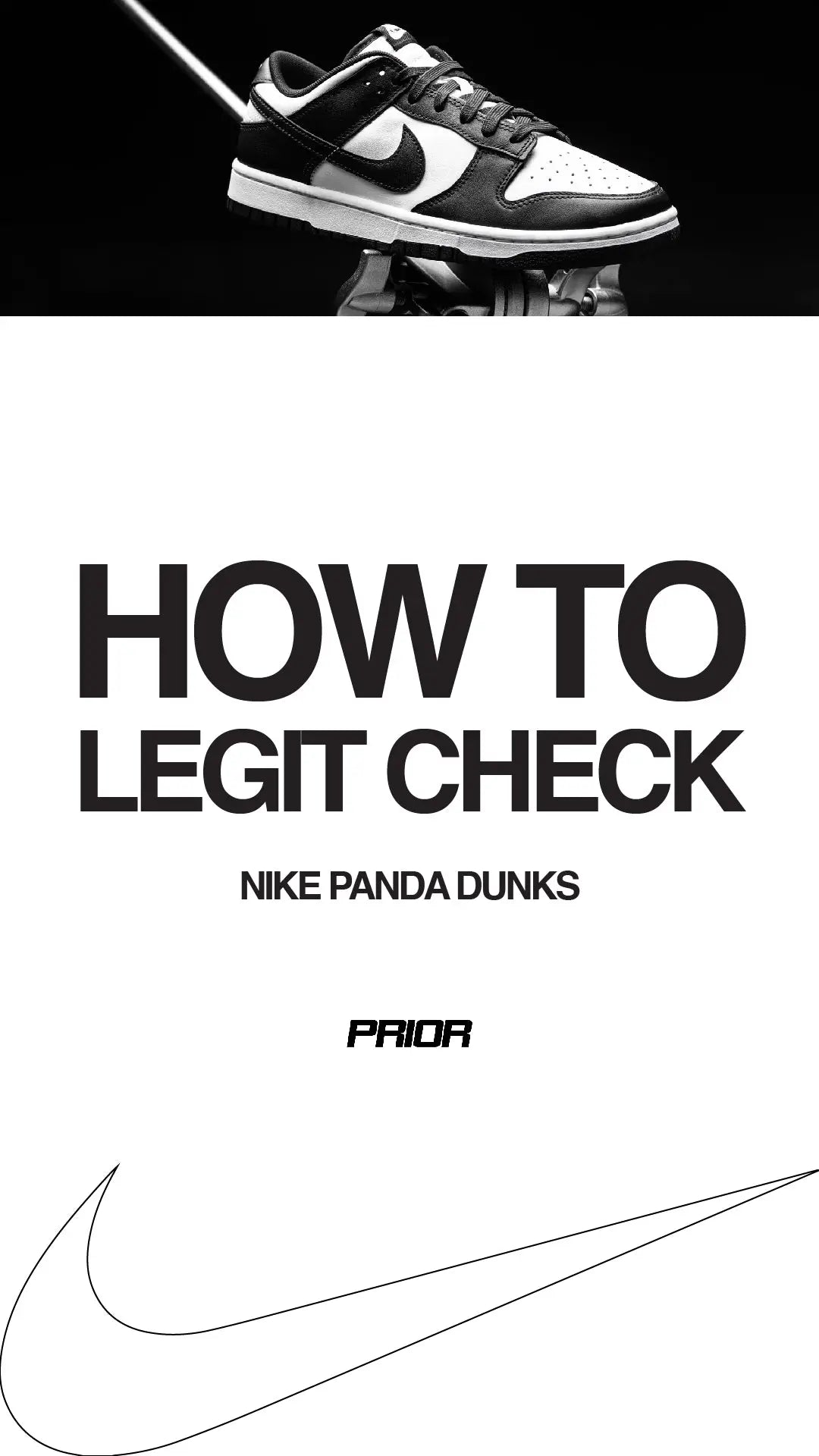How to Legit Check Nike Dunk Low Panda with Prior