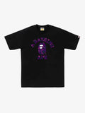 A Bathing Ape BAPE Color Camo College Tee Black Purple - Prior