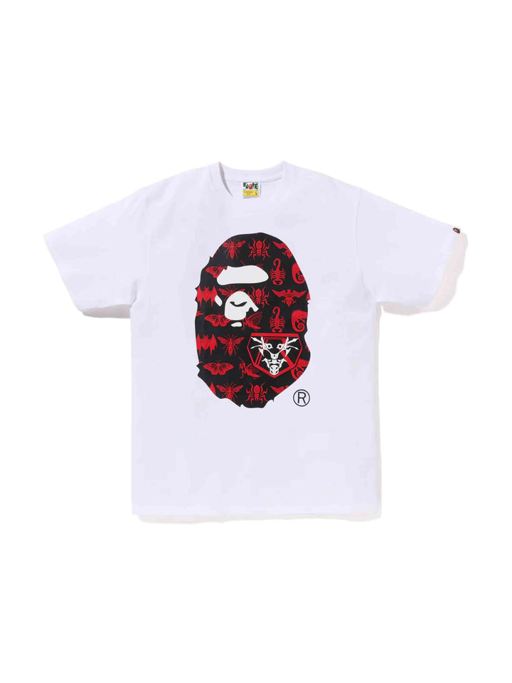 A Bathing Ape BAPE x Shin Kamen Rider Ape Head Tee White Prior