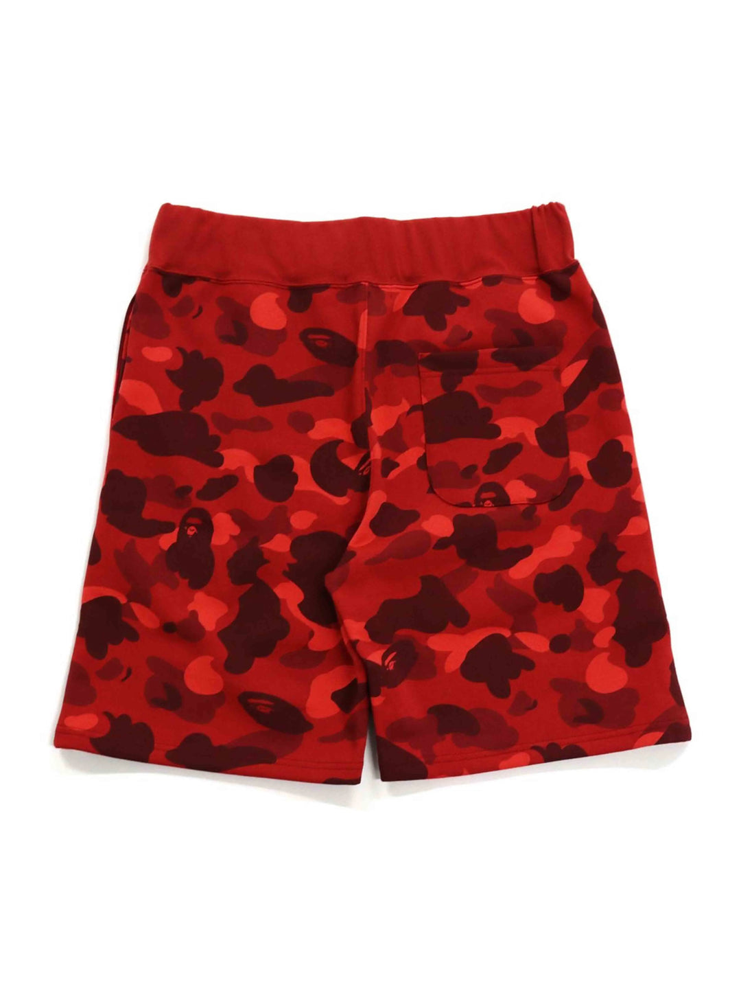 A Bathing Ape Colour Camo Sweat Shorts Red Prior