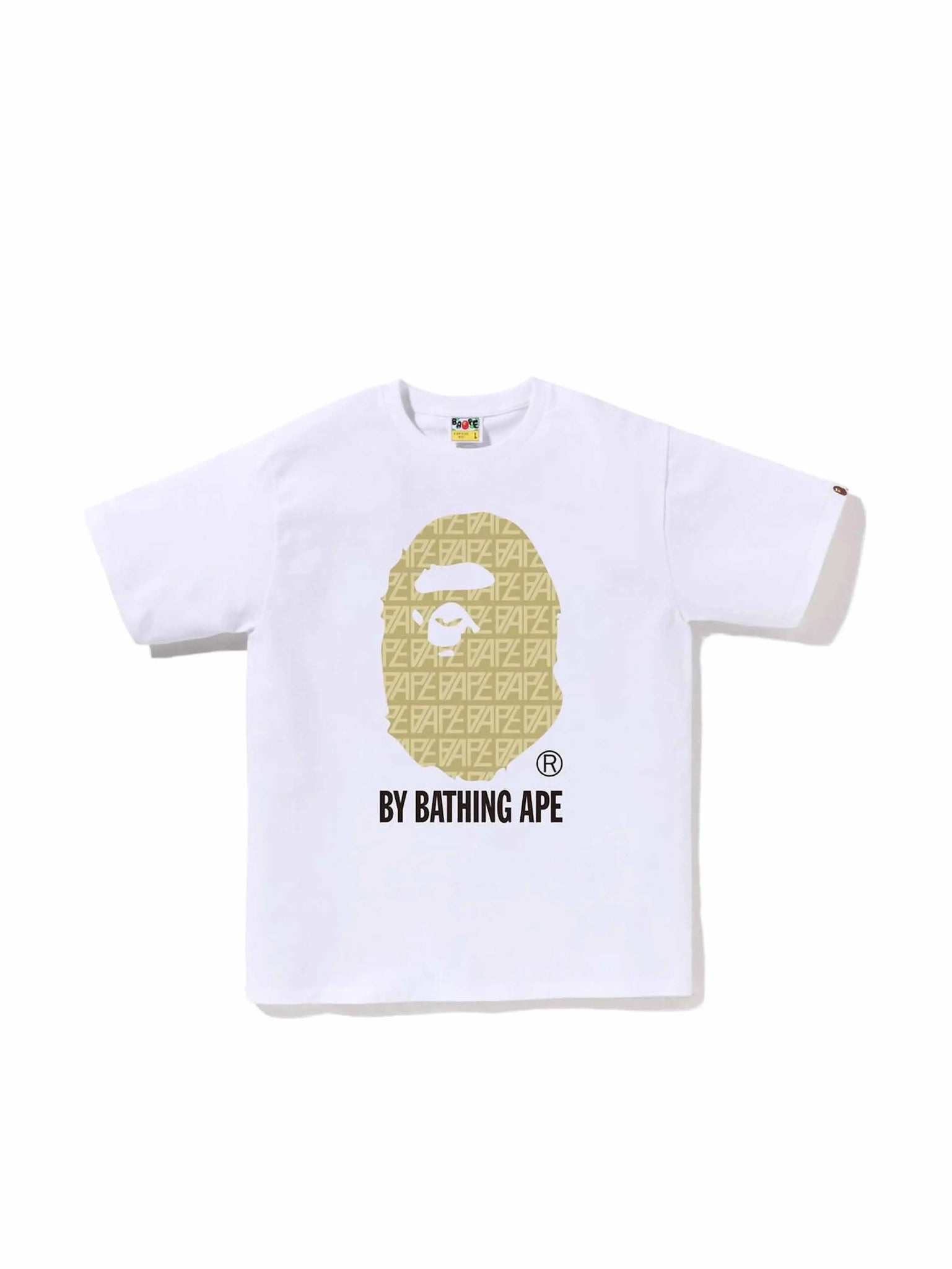 A Bathing Ape Logo Monogram Tee White Beige in Auckland, New Zealand - Shop name