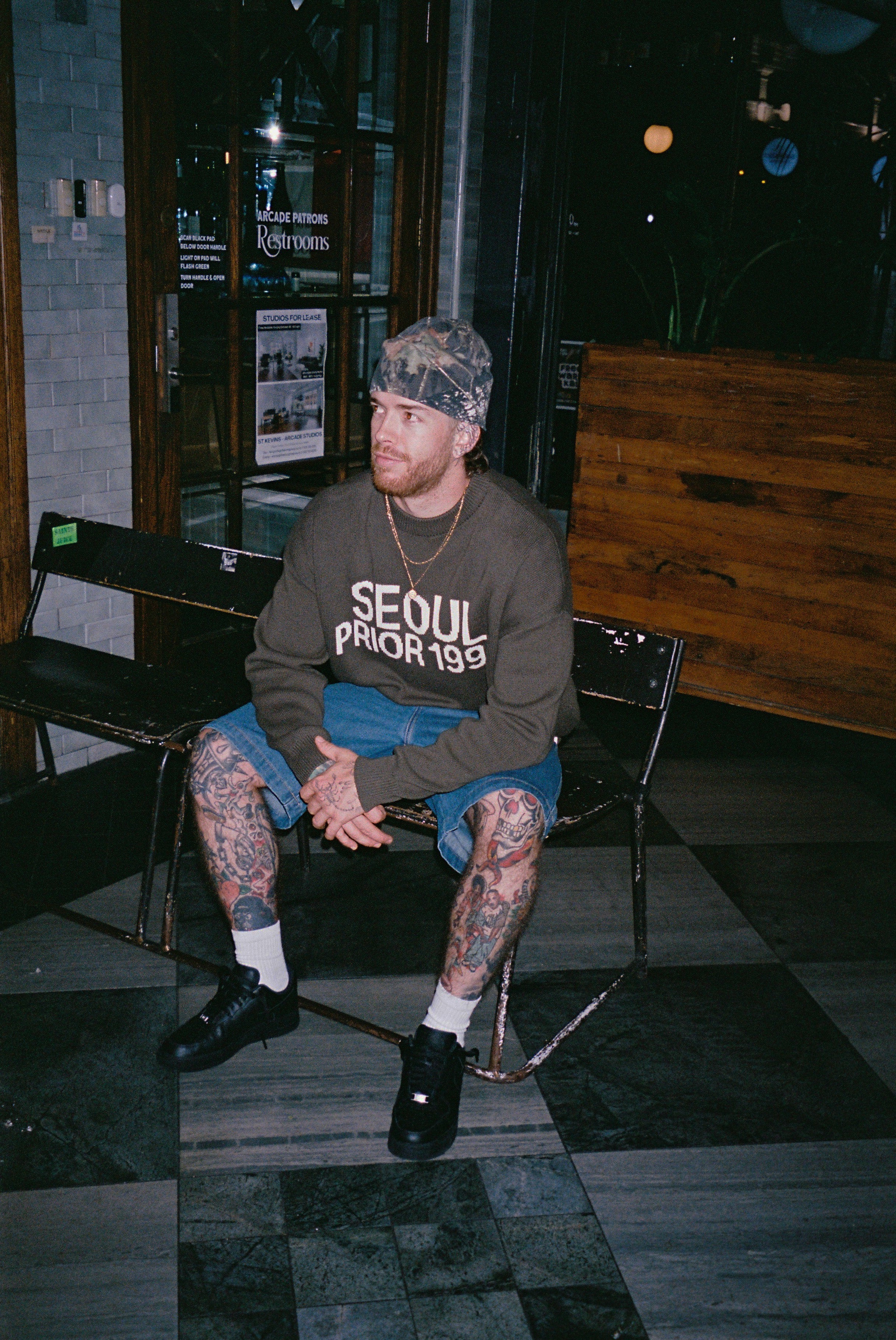 Prior Seoul Collection Organic Knitted Sweater Olive