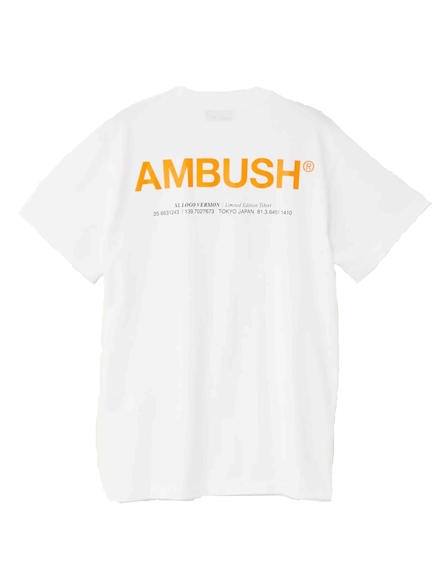 Ambush XL Logo Tee White/Orange Prior