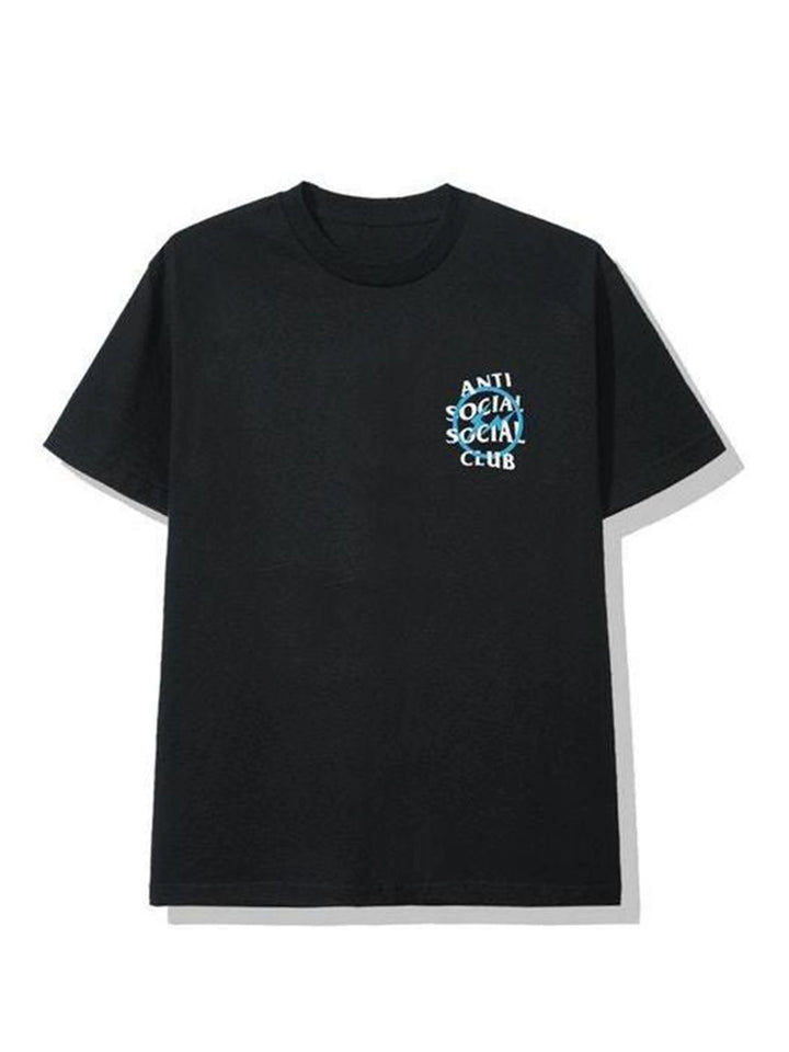 Anti Social Social Club Fragment Blue Bolt Tee Black Prior