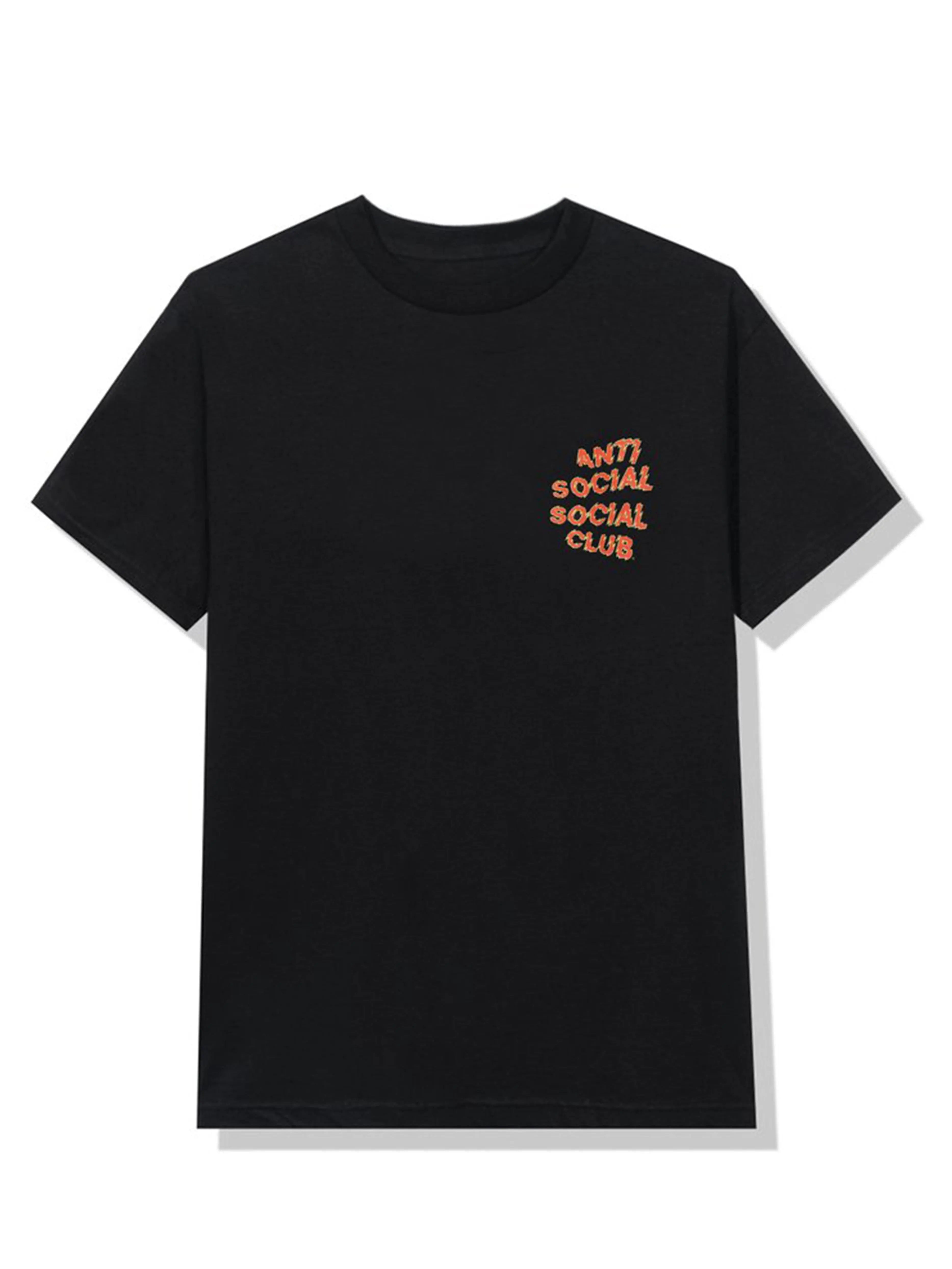 Anti social social discount club shirt black