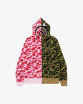 BAPE ABC Camo Crazy Shark Full Zip Hoodie Pink/Green in Auckland, New Zealand - Shop name