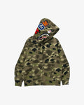 BAPE Gradation Camo Shark Full Zip Hoodie Olive Drab in Auckland, New Zealand - Shop name