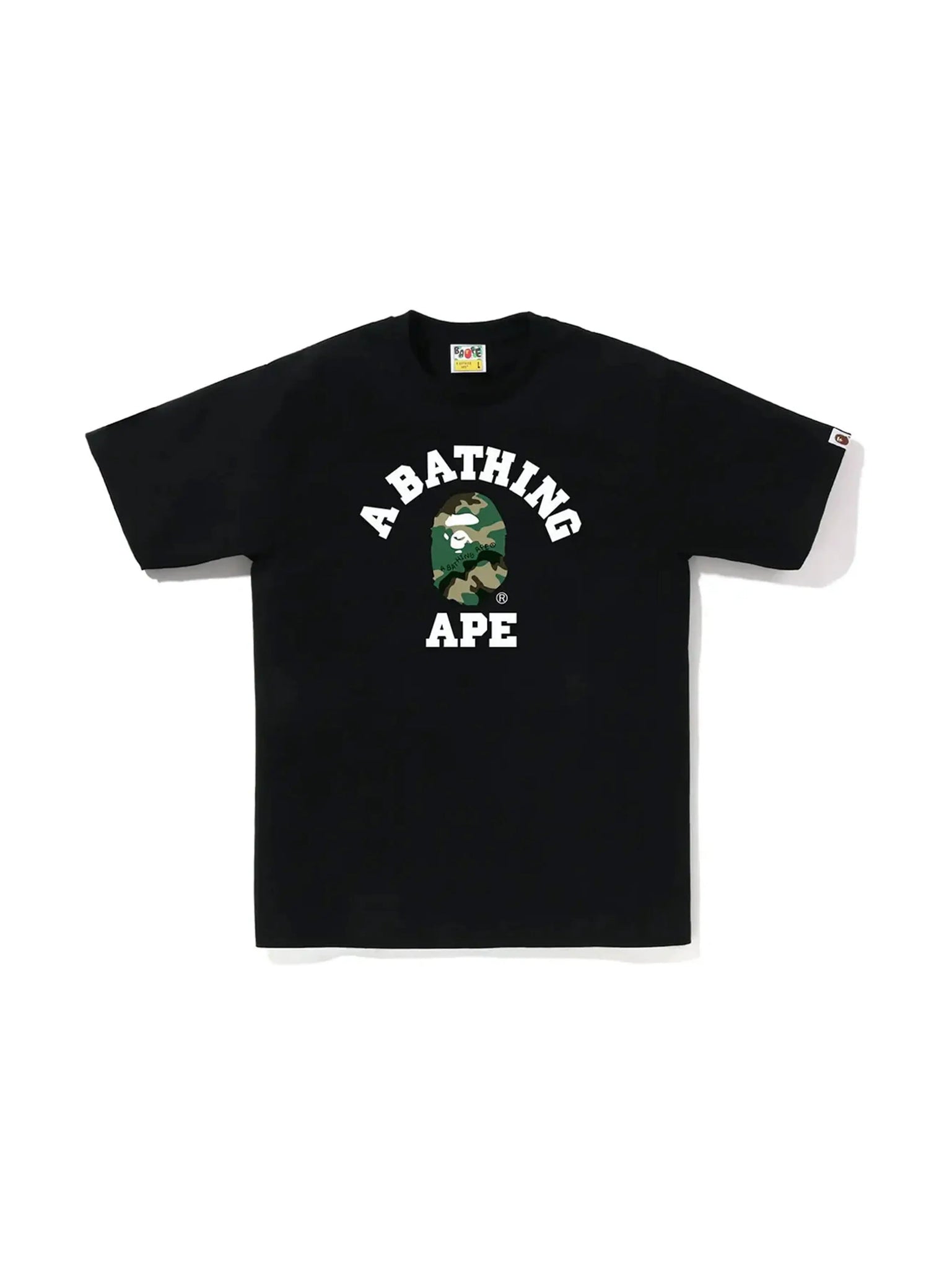 BAPE Woodland Camo College Tee (SS23) Black in Auckland, New Zealand - Shop name