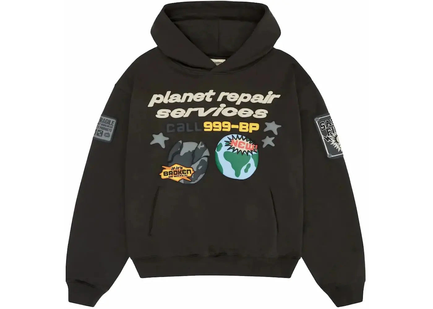 Broken Planet Repair Services Hoodie Soot Black in Auckland, New Zealand - Shop name
