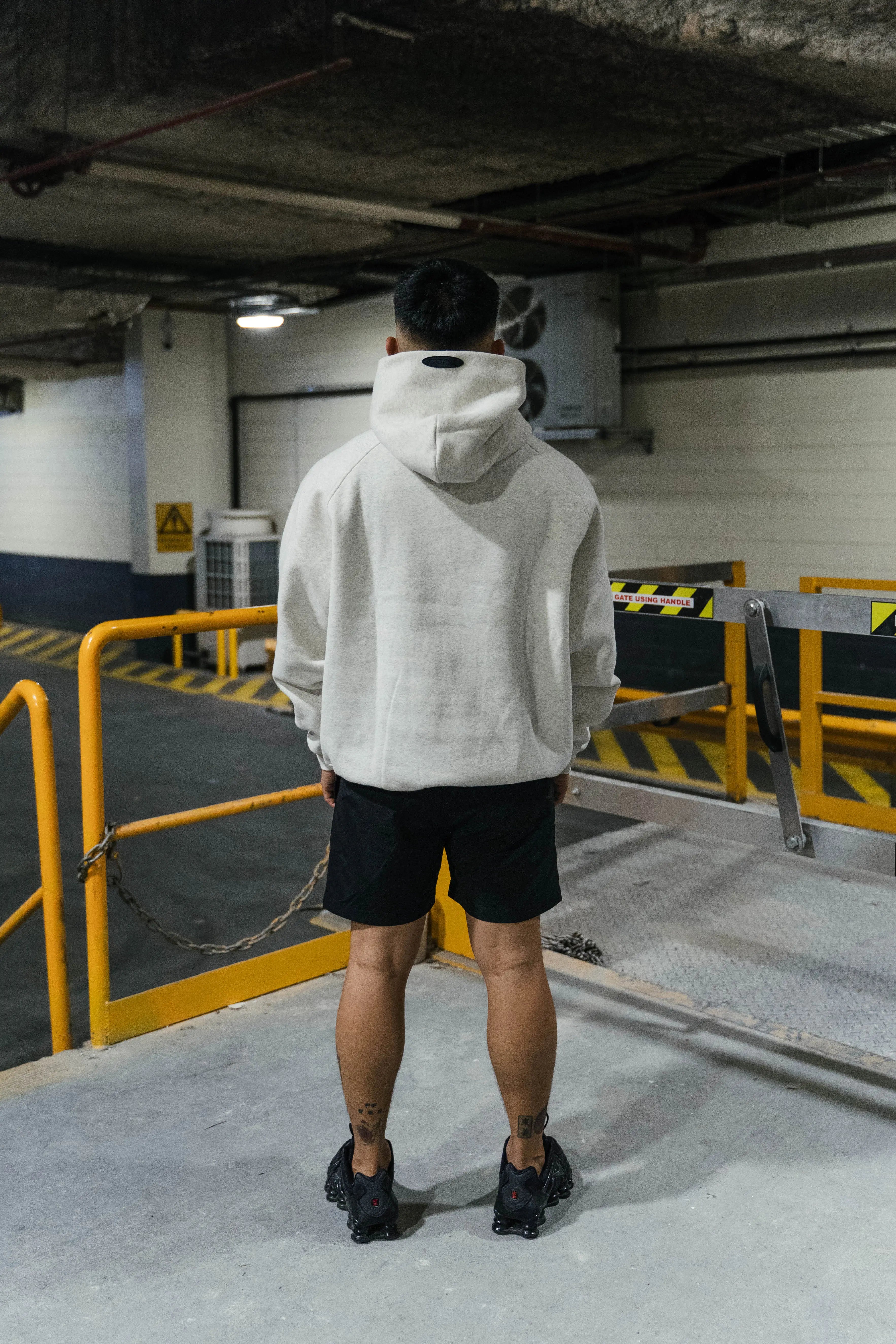 Gray Raglan Essential CORE Essentials Raglan Sleeve Hoodie Ecru Grey - Prior | Auckland, New