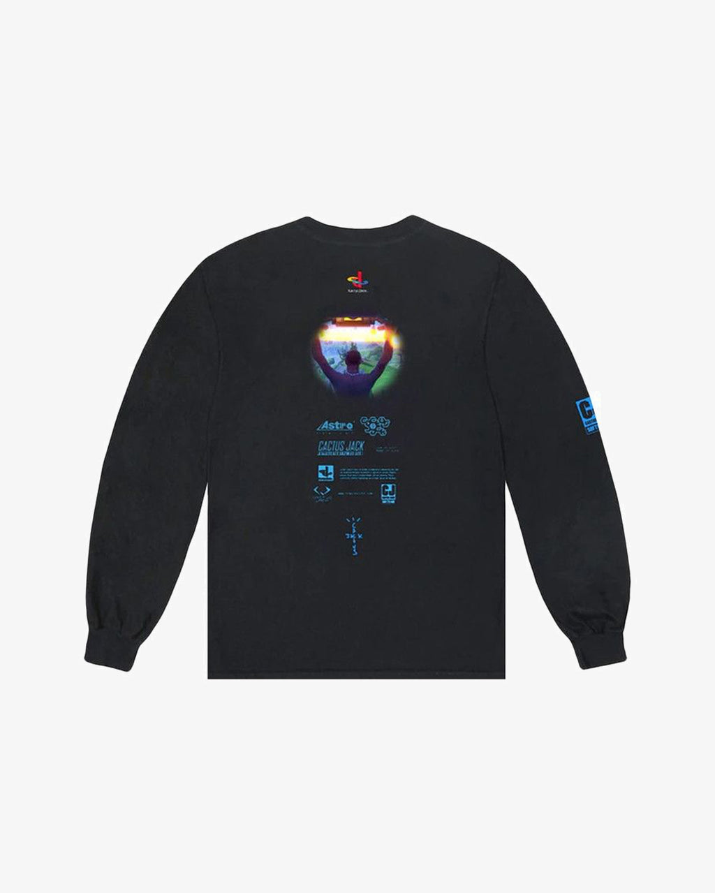 Cactus Jack by Travis Scott CJ Portal Long-Sleeve T-Shirt Black