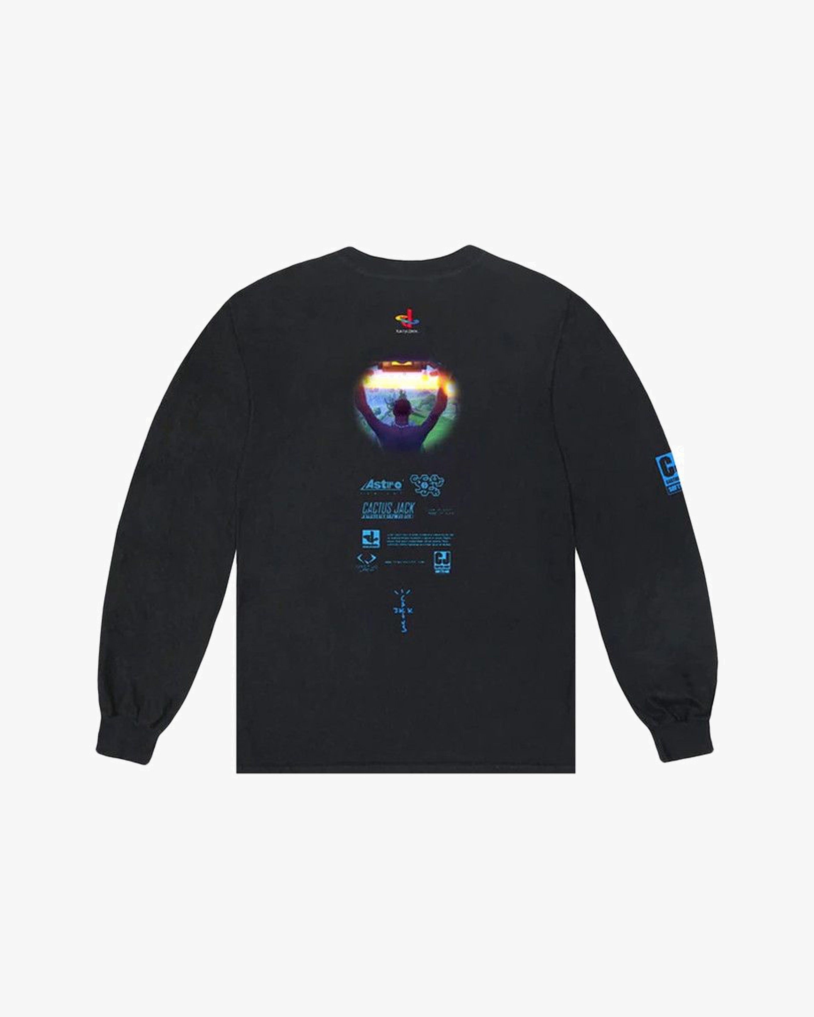 Cactus Jack by Travis Scott CJ Portal Long-Sleeve T-Shirt Black