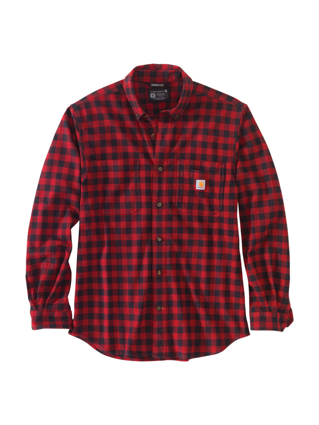 Carhartt Rugged Flex Relaxed Fit Midweight Flannel Oxblood Prior