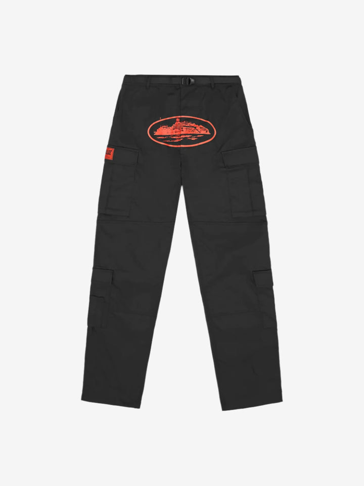 Corteiz Guerillaz Cargos Black Red in Auckland, New Zealand - Shop name