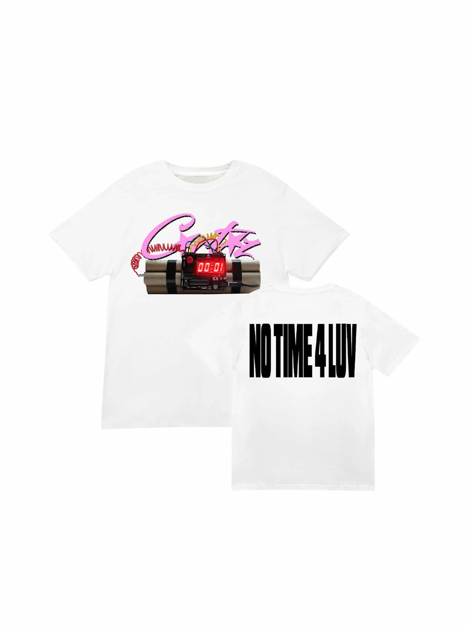 Corteiz No Time 4 Luv Tee White in Auckland, New Zealand - Shop name