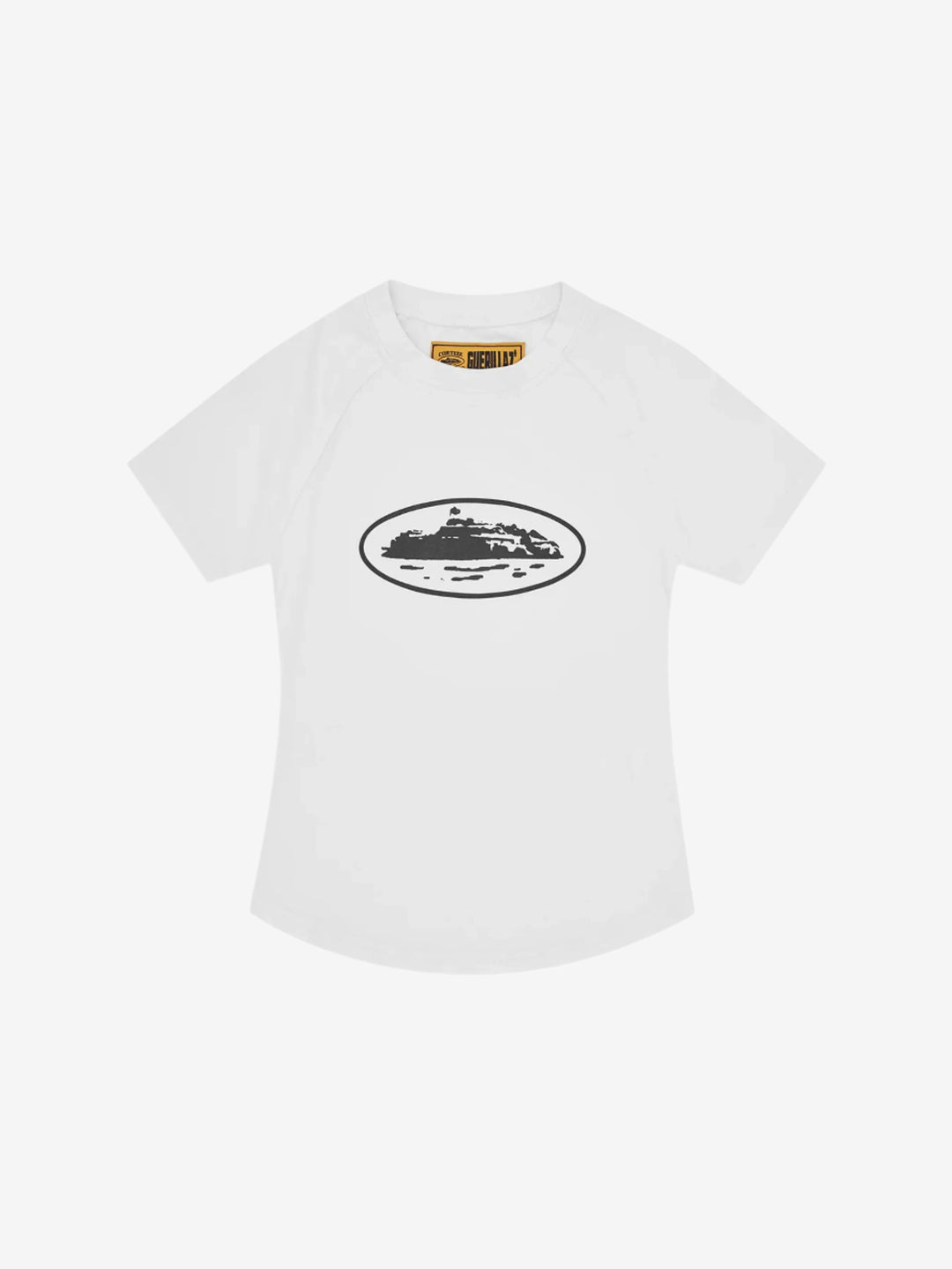 Corteiz Women's Alcatraz Baby Top White & Black in Auckland, New Zealand - Shop name
