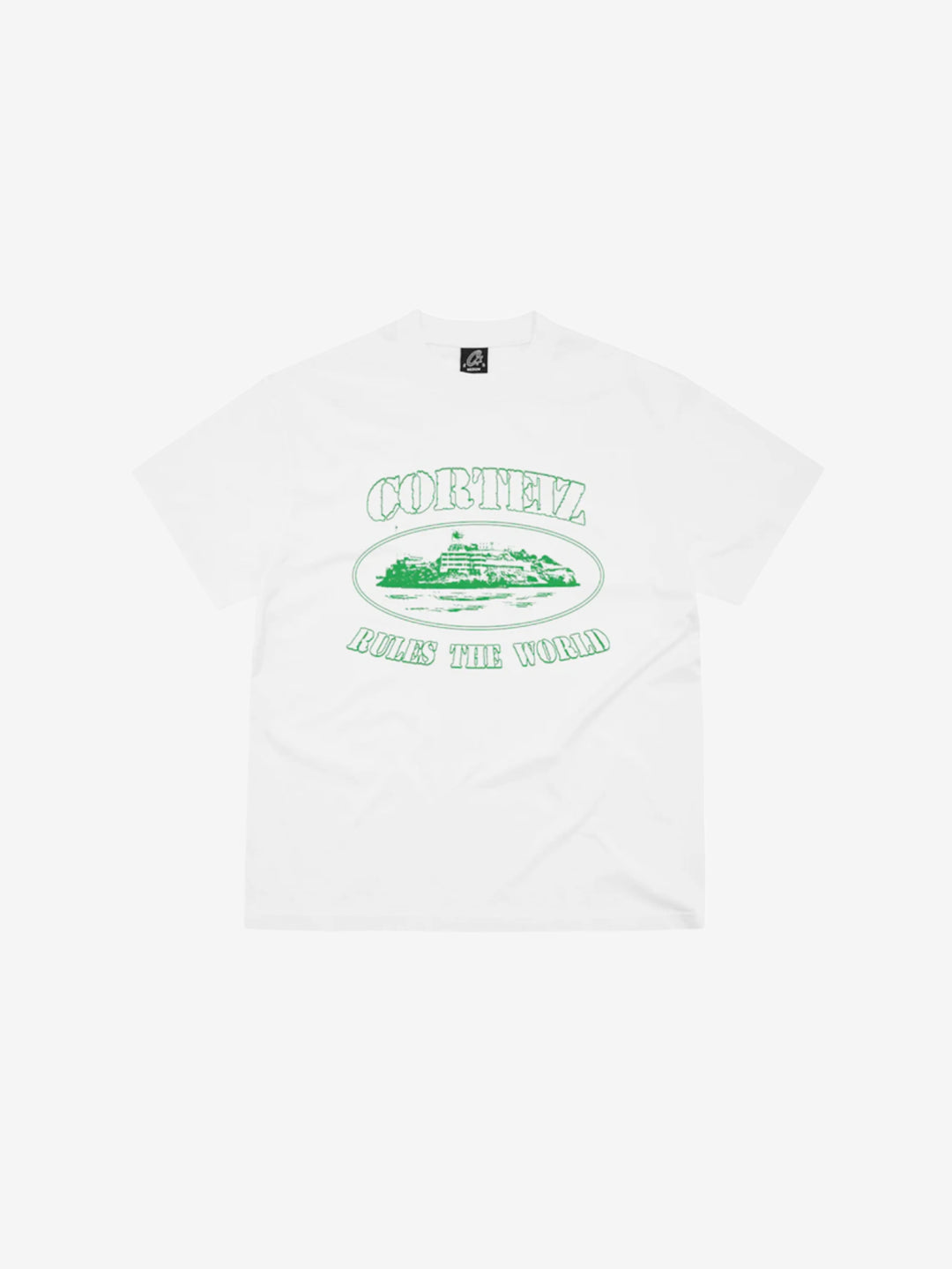 Corteiz Alcatraz Tee White/Green