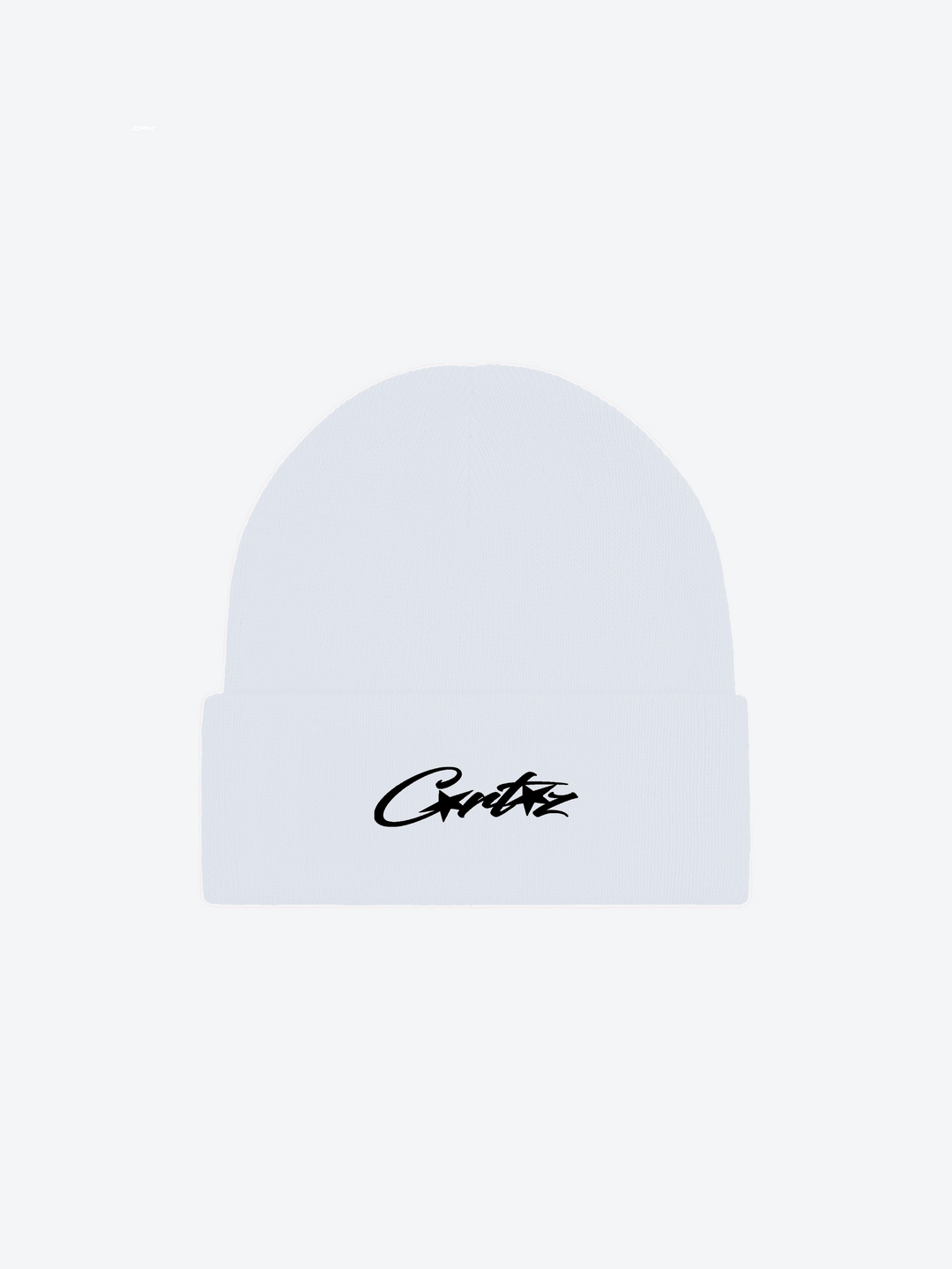 Corteiz Allstarz Folded Beanie White