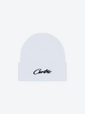 Corteiz Allstarz Folded Beanie White