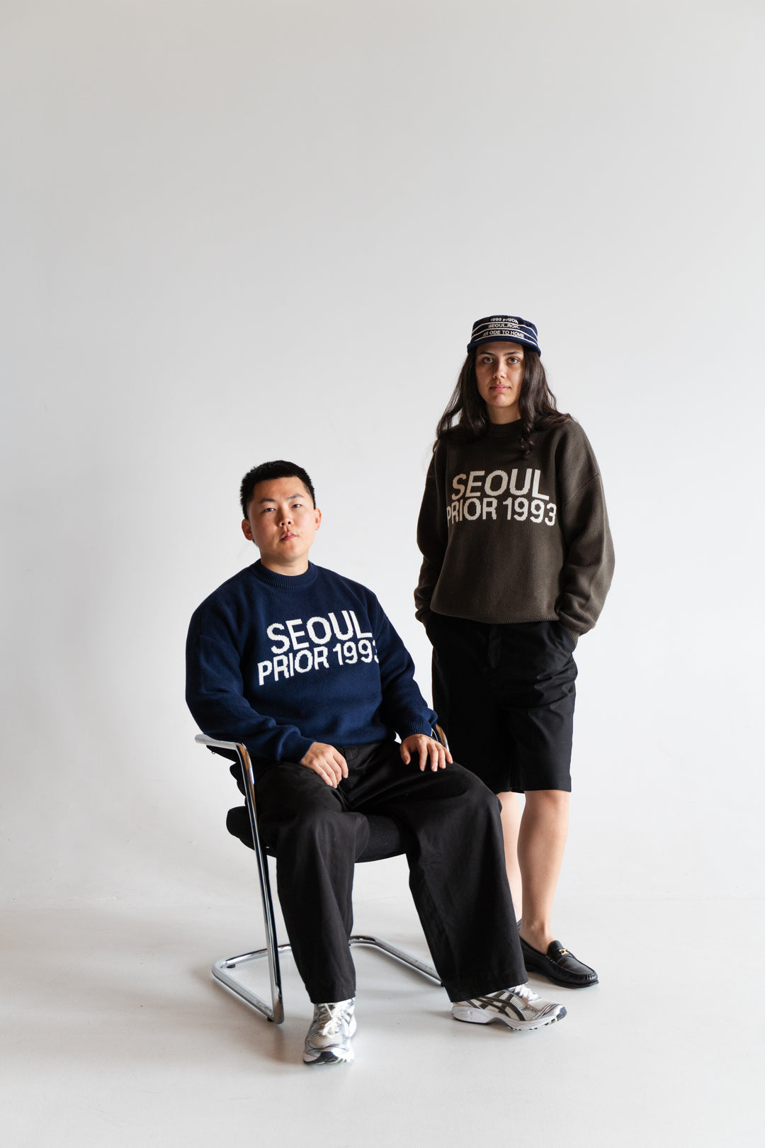 Prior Seoul Collection Organic Knitted Sweater Olive