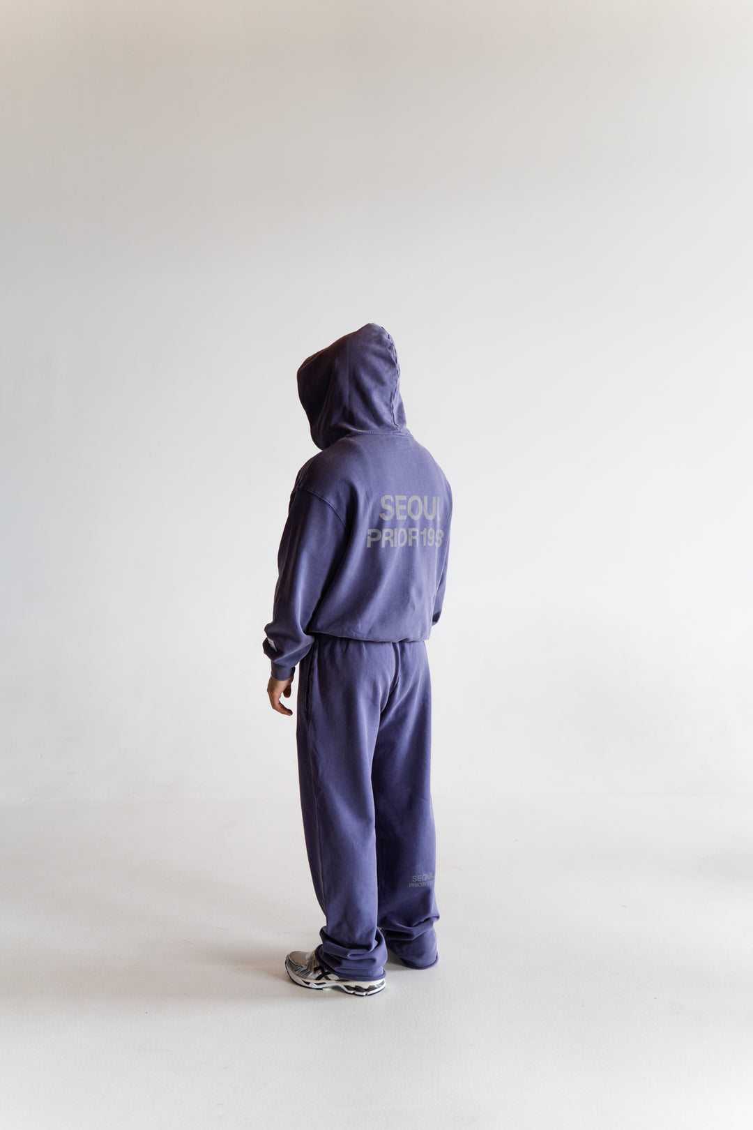 Prior Seoul Collection Raw Hem Relaxed Pants Washed Navy