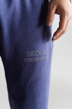 Prior Seoul Collection Raw Hem Relaxed Pants Washed Navy