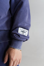 Prior Seoul Collection Double Zip-Up Hoodie Washed Navy