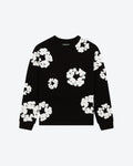 Denim Tears Long Sleeve Cotton Wreath T-shirt Black