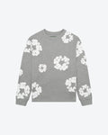 Denim Tears Long Sleeve Cotton Wreath T-shirt Grey