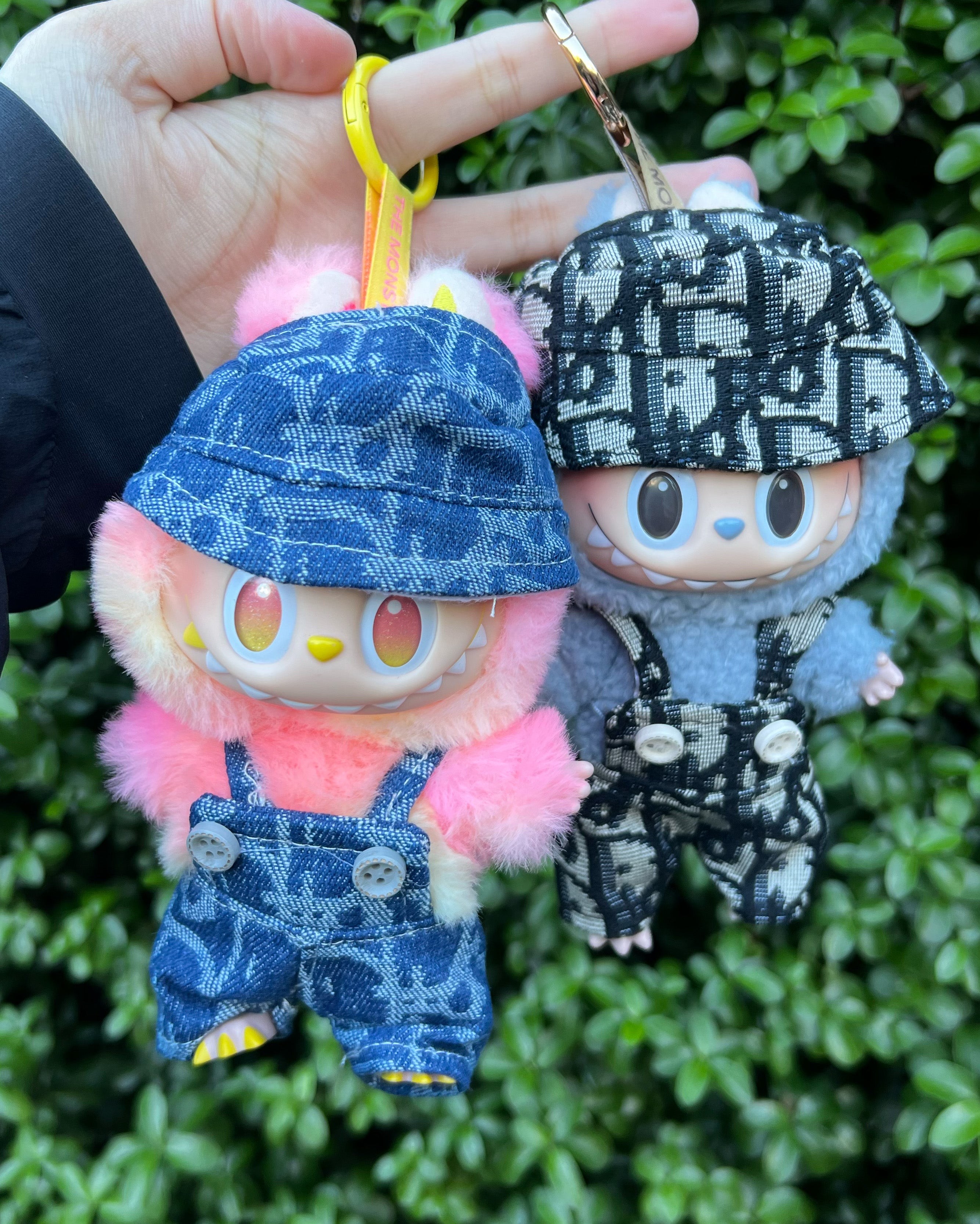 Labubu Dior Inspired Denim Cream Outfit (Outfit Only)