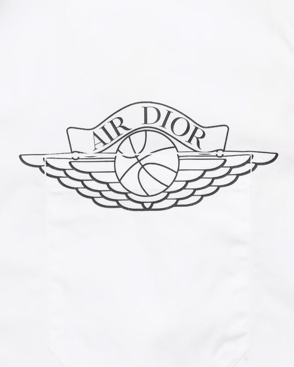 Dior Jordan Short Sleeve Button Up Shirt White