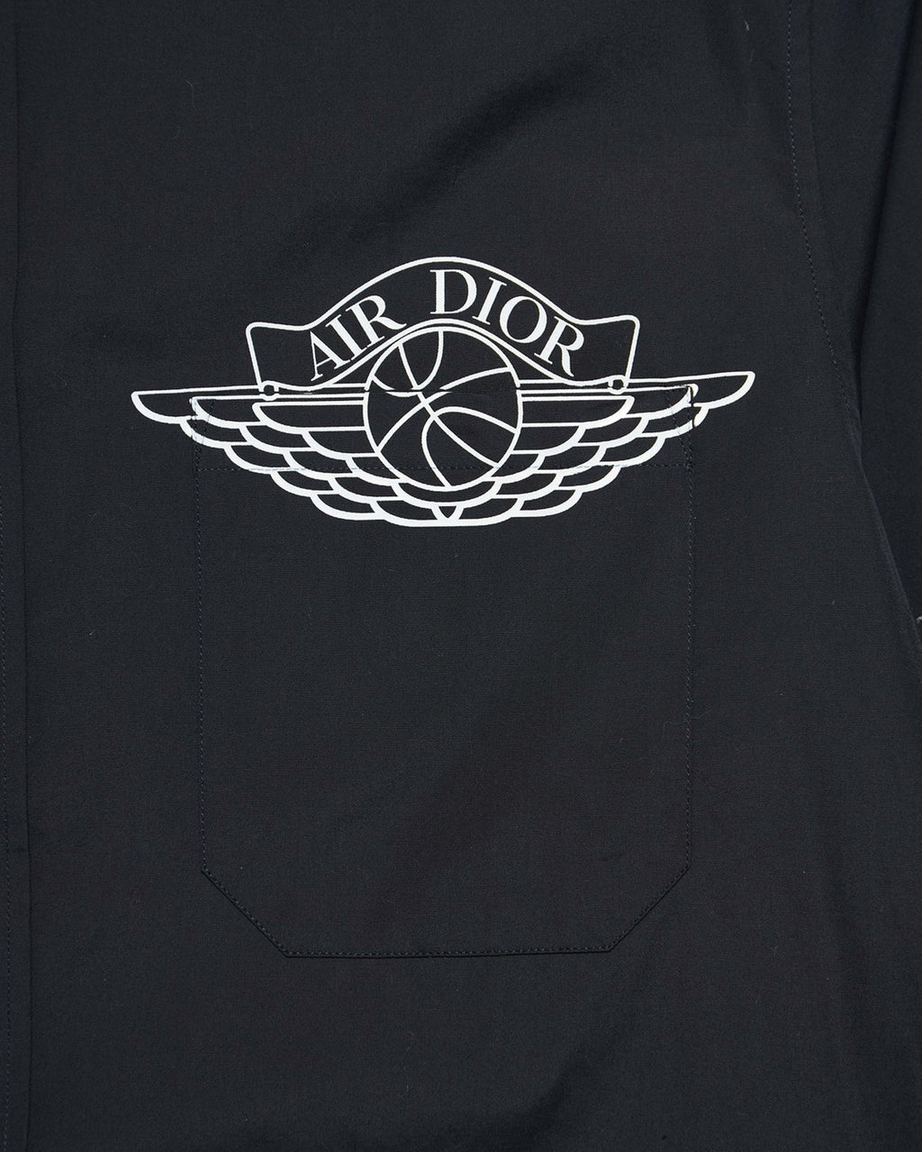 Dior Jordan Short Sleeve Button Up Shirt Navy