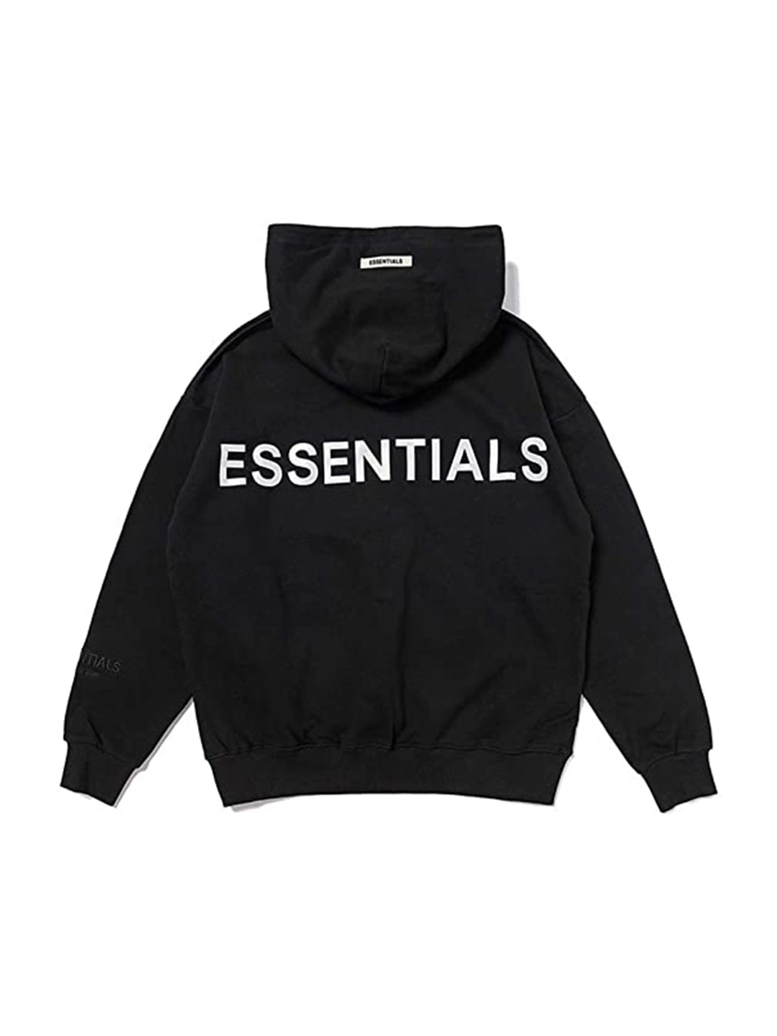 Fear Of God Essentials 3M Reflective Logo Pullover Hoodie Black/White [FW19] Prior